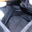 GUCCI Bamboo Hand Bag Nylon Black Silver 000 0531 Auth BA6790-17