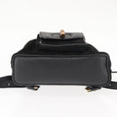 GUCCI Bamboo Backpack Suede Leather Black Auth BA6791-5