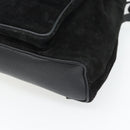 GUCCI Bamboo Rucksack Veloursleder Schwarz Auth BA6791-16