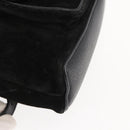 GUCCI Bamboo Backpack Suede Leather Black Auth BA6791-16