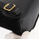 GUCCI Bamboo Backpack Suede Leather Black Auth BA6791-18