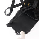 GUCCI Bamboo Backpack Suede Leather Black Auth BA6791-10