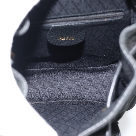 GUCCI Bamboo Rucksack Veloursleder Schwarz Auth BA6791