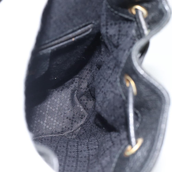 GUCCI Bamboo Rucksack Veloursleder Schwarz Auth BA6791