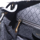 GUCCI Bamboo Rucksack Veloursleder Schwarz Auth BA6791-23