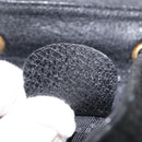 GUCCI Bamboo Backpack Suede Leather Black Auth BA6791-12