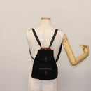 GUCCI Bamboo Backpack Suede Leather Black Auth BA6791-25