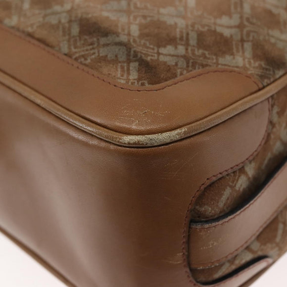 Salvatore Ferragamo Shoulder Bag Suede Beige Auth ba6792