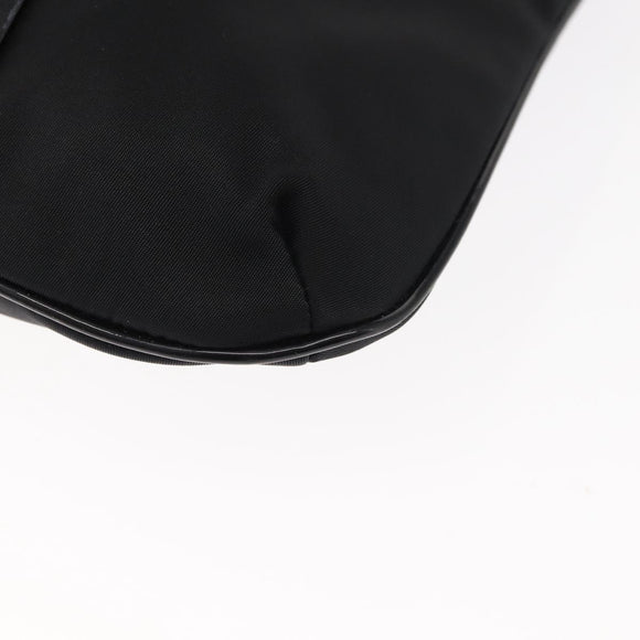 Salvatore Ferragamo Vala Shoulder Bag Nylon Enamel Black Auth BA6793