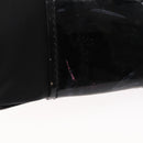 Salvatore Ferragamo Vala Shoulder Bag Nylon Enamel Black Auth BA6793-9