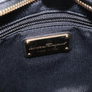 Salvatore Ferragamo Vala Shoulder Bag Nylon Enamel Black Auth BA6793-19