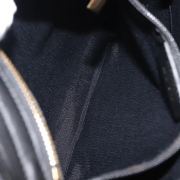 Salvatore Ferragamo Vala Shoulder Bag Nylon Enamel Black Auth BA6793