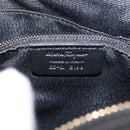 Salvatore Ferragamo Vala Shoulder Bag Nylon Enamel Black Auth BA6793-12