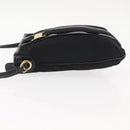 Salvatore Ferragamo Vala Shoulder Bag Nylon Enamel Black Auth BA6793-4