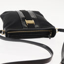 Salvatore Ferragamo Vala Shoulder Bag Nylon Enamel Black Auth BA6793-6