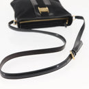 Salvatore Ferragamo Vala Shoulder Bag Nylon Enamel Black Auth BA6793-7