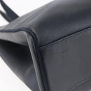 Salvatore Ferragamo Vala Tote Bag Leather Navy Auth ba6794-14