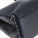 Salvatore Ferragamo Vala Tote Bag Leather Navy Auth ba6794-16