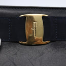 Salvatore Ferragamo Vala Tote Bag Leather Navy Auth ba6794-10