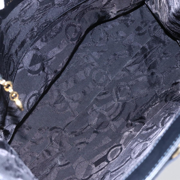 Salvatore Ferragamo Vala Tote Bag Leather Navy Auth ba6794