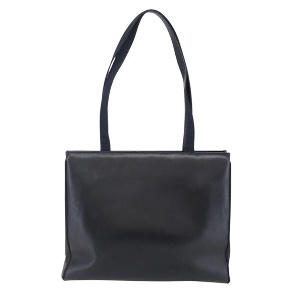 Salvatore Ferragamo Vala Tote Bag Leather Navy Auth ba6794