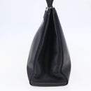 Salvatore Ferragamo Vala Tote Bag Leather Navy Auth ba6794-4