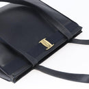 Salvatore Ferragamo Vala Tote Bag Leather Navy Auth ba6794-6