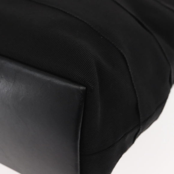 Salvatore Ferragamo Vala Hand Bag Canvas 2way Black Auth BA6795