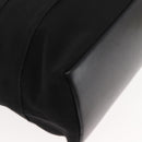 Salvatore Ferragamo Vala Hand Bag Canvas 2way Black Auth BA6795-14