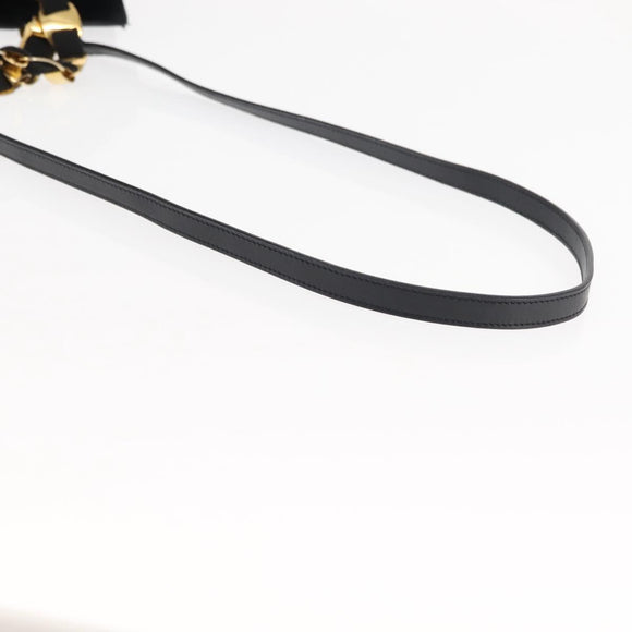 Salvatore Ferragamo Vala Hand Bag Canvas 2way Black Auth BA6795