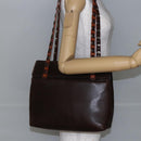 Salvatore Ferragamo Shoulder Bag Leather Brown Auth BA6796-21