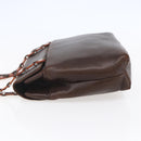Salvatore Ferragamo Shoulder Bag Leather Brown Auth BA6796-3