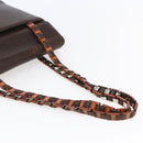 Salvatore Ferragamo Shoulder Bag Leather Brown Auth BA6796-7