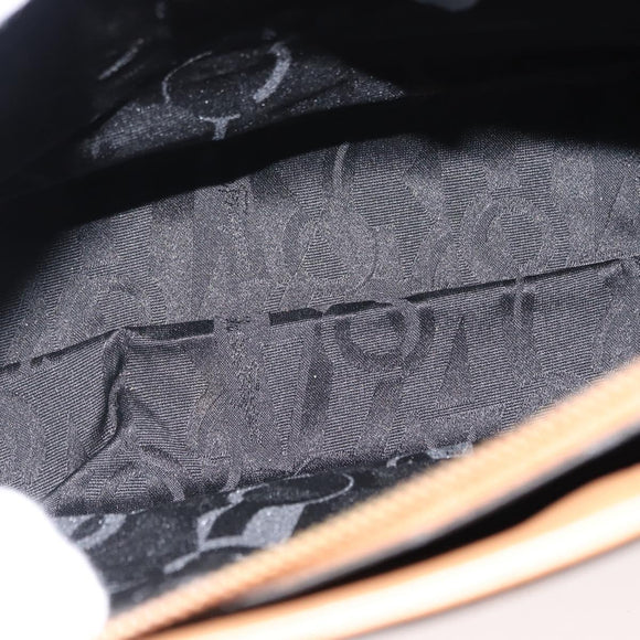 Salvatore Ferragamo Gancini Shoulder Bag Leather Beige Auth BA6798