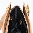 Salvatore Ferragamo Gancini Shoulder Bag Leather Beige Auth BA6798-19