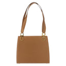 Salvatore Ferragamo Gancini Shoulder Bag Leather Beige Auth BA6798-2