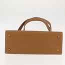 Salvatore Ferragamo Gancini Shoulder Bag Leather Beige Auth BA6798-5