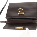 Salvatore Ferragamo Gancini Shoulder Bag Leather Brown Auth BA6800-19