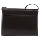 Salvatore Ferragamo Gancini Shoulder Bag Leather Brown Auth BA6800-2