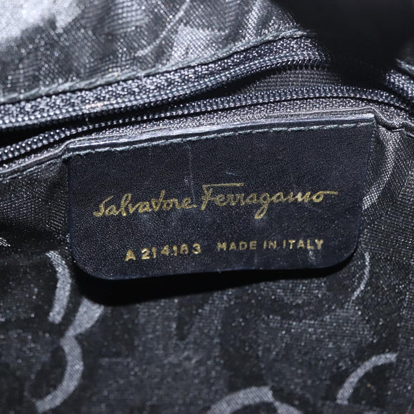 Salvatore Ferragamo Vala Shoulder Bag Leather Brown Auth BA6801