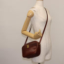 Salvatore Ferragamo Vala Shoulder Bag Leather Brown Auth BA6801-22