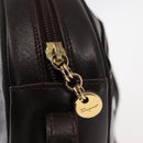 Salvatore Ferragamo Vala Shoulder Bag Leather Brown Auth BA6802-10
