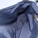 Salvatore Ferragamo Gancini Shoulder Bag Canvas Blue Auth BA6804-18