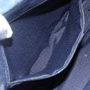 Salvatore Ferragamo Gancini Shoulder Bag Canvas Blue Auth BA6804-19