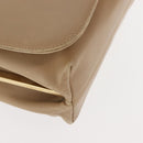 Salvatore Ferragamo Vala Shoulder Bag Leather Beige Auth BA6806-9
