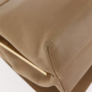 Salvatore Ferragamo Vala Shoulder Bag Leather Beige Auth BA6806-15