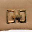 Salvatore Ferragamo Vala Shoulder Bag Leather Beige Auth BA6806-17