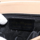 Salvatore Ferragamo Vala Shoulder Bag Leather Beige Auth BA6806-12