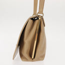 Salvatore Ferragamo Vala Shoulder Bag Leather Beige Auth BA6806-3