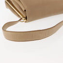 Salvatore Ferragamo Vala Shoulder Bag Leather Beige Auth BA6806-7